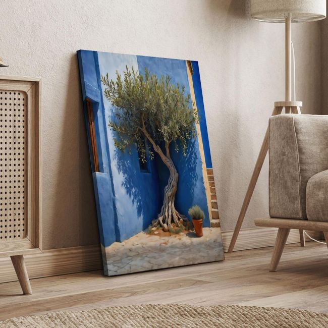 Canvas print Olive tree in the courtyard II Framed canvas View 4