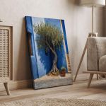 Canvas print Olive tree in the courtyard II Framed canvas View 4