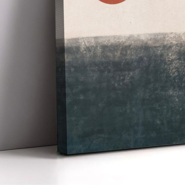 Πίνακας ζωγραφικής Gazing the horizon τετράγωνο Καμβάς τελαρωμένος Όψη 6