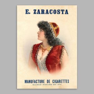 Vintage poster ZARACOSTA  Poster with black frame View 1 2