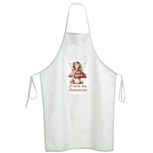 Christening apron printed for godparents fairy magic door View 1