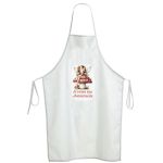 Christening apron printed for godparents fairy magic door View 1