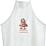 Christening apron printed for godparents fairy magic door View 2