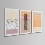 Canvas print Abstract in vector 3 panels Boxed framed canvas View 4