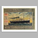 Vintage poster NATIONAL STEAM NAVIGATION  Co LTD OF GREECE II Frameless print View 15