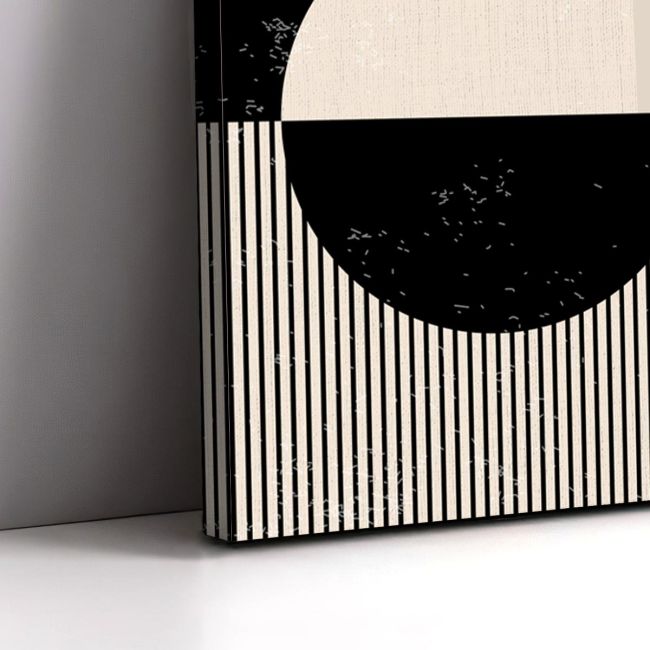 Canvas print Circles and lines in vector I 3 panels Boxed framed canvas View 5