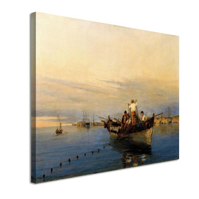 Canvas print Casting nets Volanakis K. Framed canvas View 4