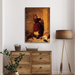 Canvas print Little girl playing Gyzis N. Framed canvas View 1 2