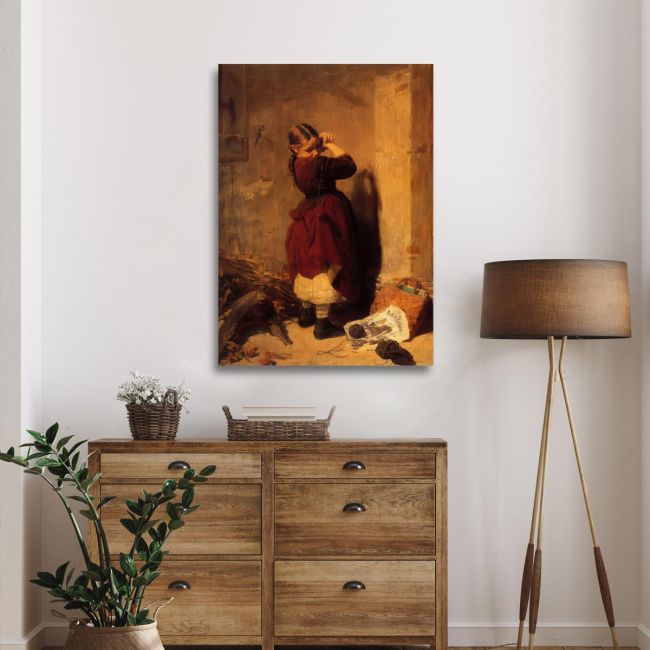 Canvas print Little girl playing Gyzis N. Framed canvas View 2