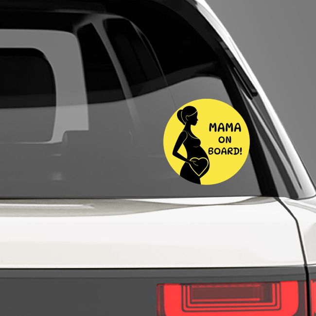 Mama on board car stickers View 1