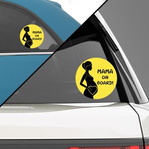 Mama on board car stickers View 2
