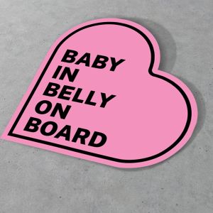 Αυτοκόλλητα αυτοκινήτου Baby in Belly on Board Όψη 3 2