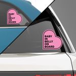 Αυτοκόλλητα αυτοκινήτου Baby in Belly on Board Όψη 3