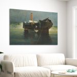 Canvas print Steamer with wheels adrift Prosalentis Emilios Framed canvas View 3