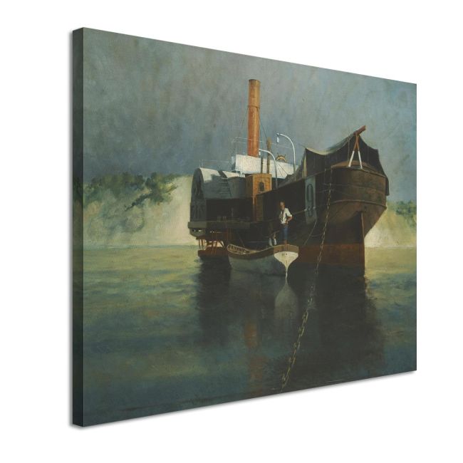 Canvas print Steamer with wheels adrift Prosalentis Emilios Framed canvas View 4