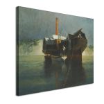 Canvas print Steamer with wheels adrift Prosalentis Emilios Framed canvas View 4