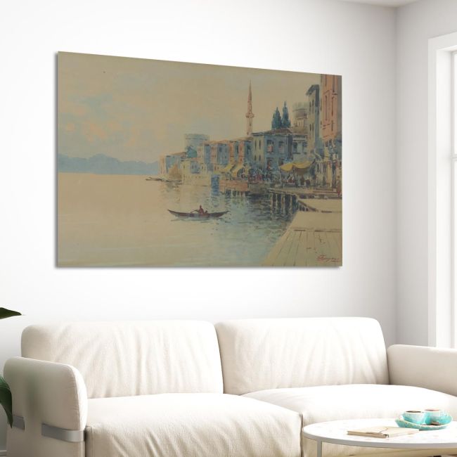 Canvas print Landscape from the Vosporus Prosalentis Emilios Framed canvas View 3