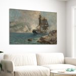 Canvas print Reception of Miaoulis Prosalentis Emilios Framed canvas View 3