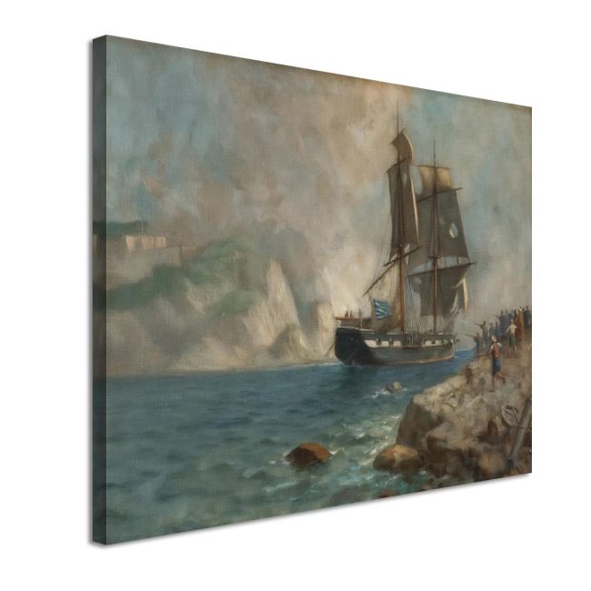 Canvas print Reception of Miaoulis Prosalentis Emilios Framed canvas View 4