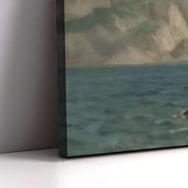 Πίνακας ζωγραφικής Υποδοχή του Μιαούλη Προσαλέντης Αιμίλιος Καμβάς τελαρωμένος Όψη 5