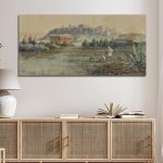 Canvas print The Acropolis Prosalentis E. panoramic Framed canvas View 1