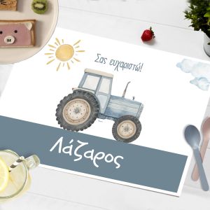Disposable placemats Tractor in the field Paper 120 gr View 1