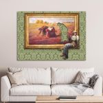 Canvas print Cigarette break, Banksy