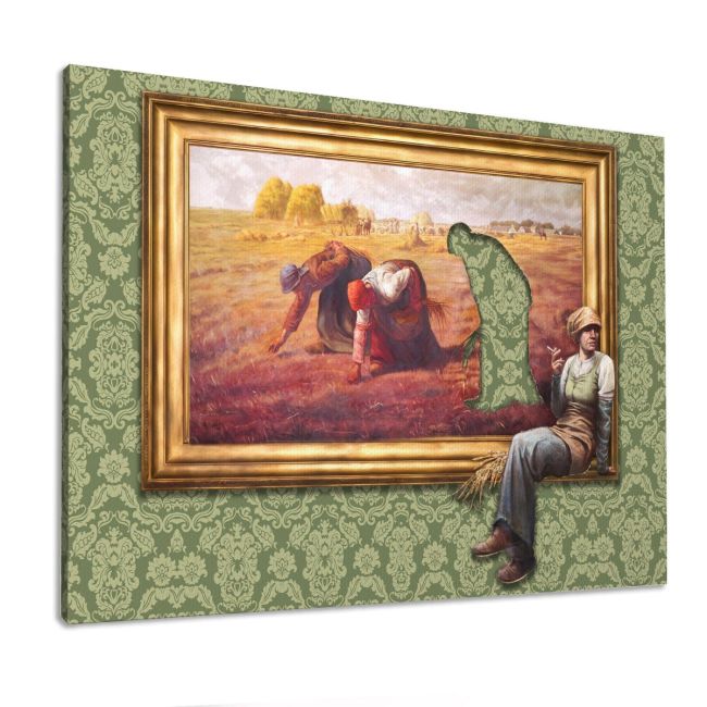 Canvas print Cigarette break, Banksy