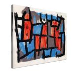 Πίνακας ζωγραφικής The hour before one night Klee P. Καμβάς τελαρωμένος Όψη 4