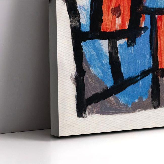 Canvas print The hour before one night Klee P.  Poster with black frame View 5