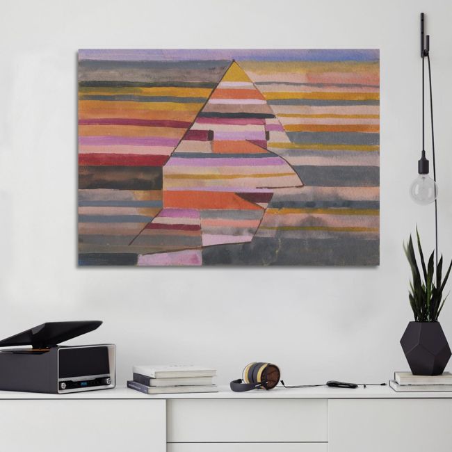 Πίνακας ζωγραφικής The Clown of the pyramid Klee P. Καμβάς τελαρωμένος Όψη 1