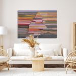 Πίνακας ζωγραφικής The Clown of the pyramid Klee P. Καμβάς τελαρωμένος Όψη 4