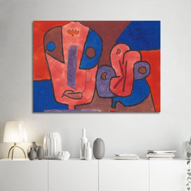 Canvas print The Clown and his flower Klee P. Framed canvas View 1