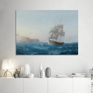 Canvas print Sailing at sunrise Prosalentis Emilios Framed canvas View 1
