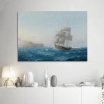 Canvas print Sailing at sunrise Prosalentis Emilios Framed canvas View 1