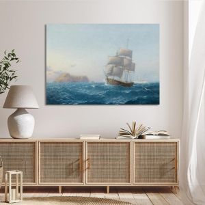 Canvas print Sailing at sunrise Prosalentis Emilios Framed canvas View 1 2