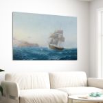 Canvas print Sailing at sunrise Prosalentis Emilios Framed canvas View 3