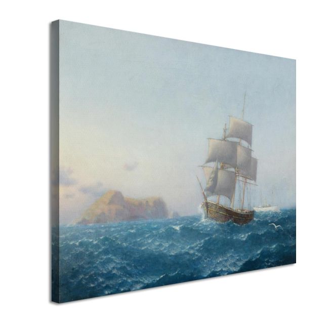 Canvas print Sailing at sunrise Prosalentis Emilios Framed canvas View 4