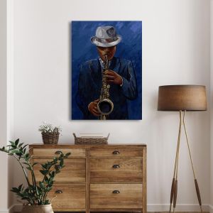 Canvas printSaxophone player