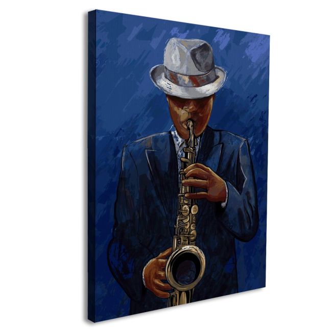 Πίνακας σε καμβά Μουσική, Saxophone player