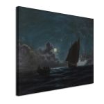 Canvas print Sailing in the Moonlight Prosalentis Emilios Framed canvas View 4