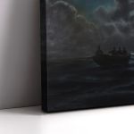 Canvas print Sailing in the Moonlight Prosalentis Emilios Framed canvas View 5