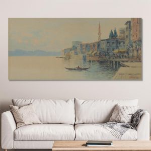 Canvas print Landscape from the Vosporus Prosalentis E. panoramic Framed canvas View 1 2