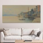 Canvas print Landscape from the Vosporus Prosalentis E. panoramic Framed canvas View 2