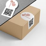 QR code sticker personalized 7x4 ▭ View 3