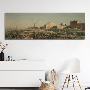 Canvas print Vegetable Garden Prosalentis Emilios panoramic Framed canvas View 1