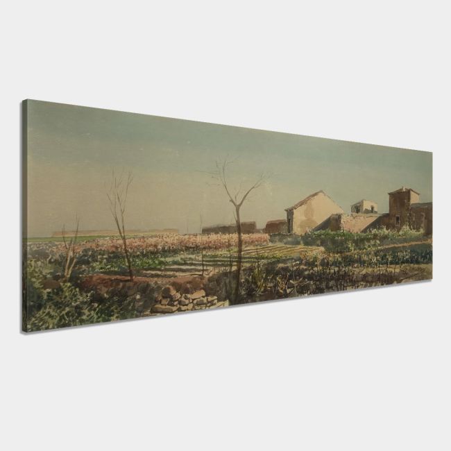Canvas print Vegetable Garden Prosalentis Emilios panoramic Framed canvas View 4