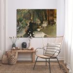 Πίνακας ζωγραφικής The rehearsal of the ballet onstage, Degas E.