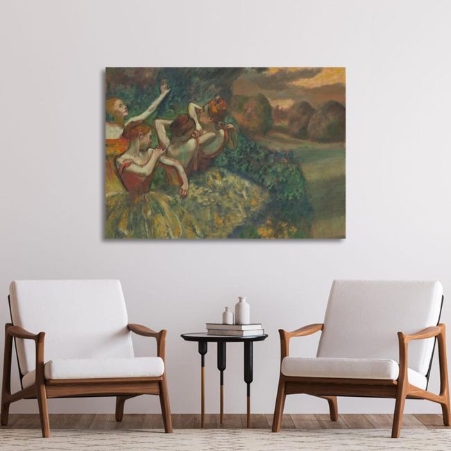 Πίνακας ζωγραφικής Four dancers, Degas E.