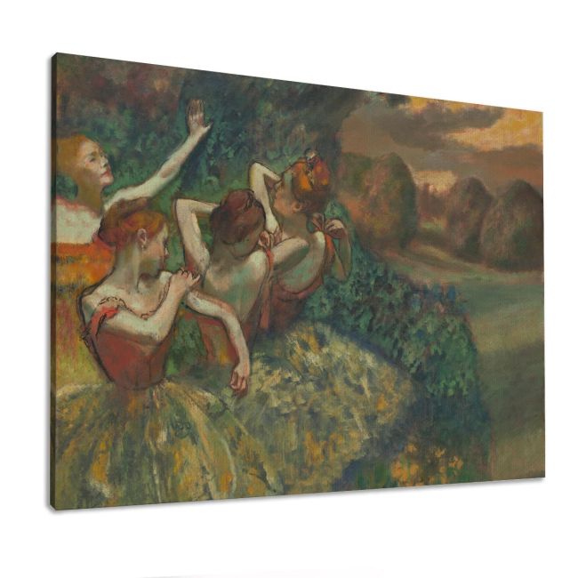 Πίνακας ζωγραφικής Four dancers, Degas E.